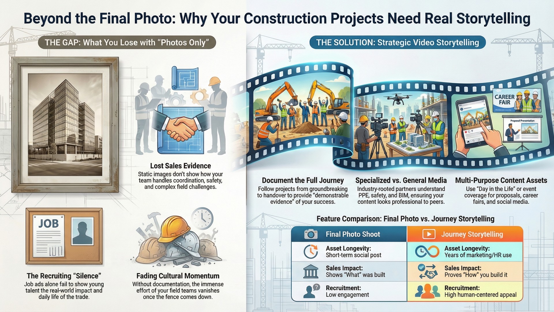 Construction Storytelling Benefits Infographic
