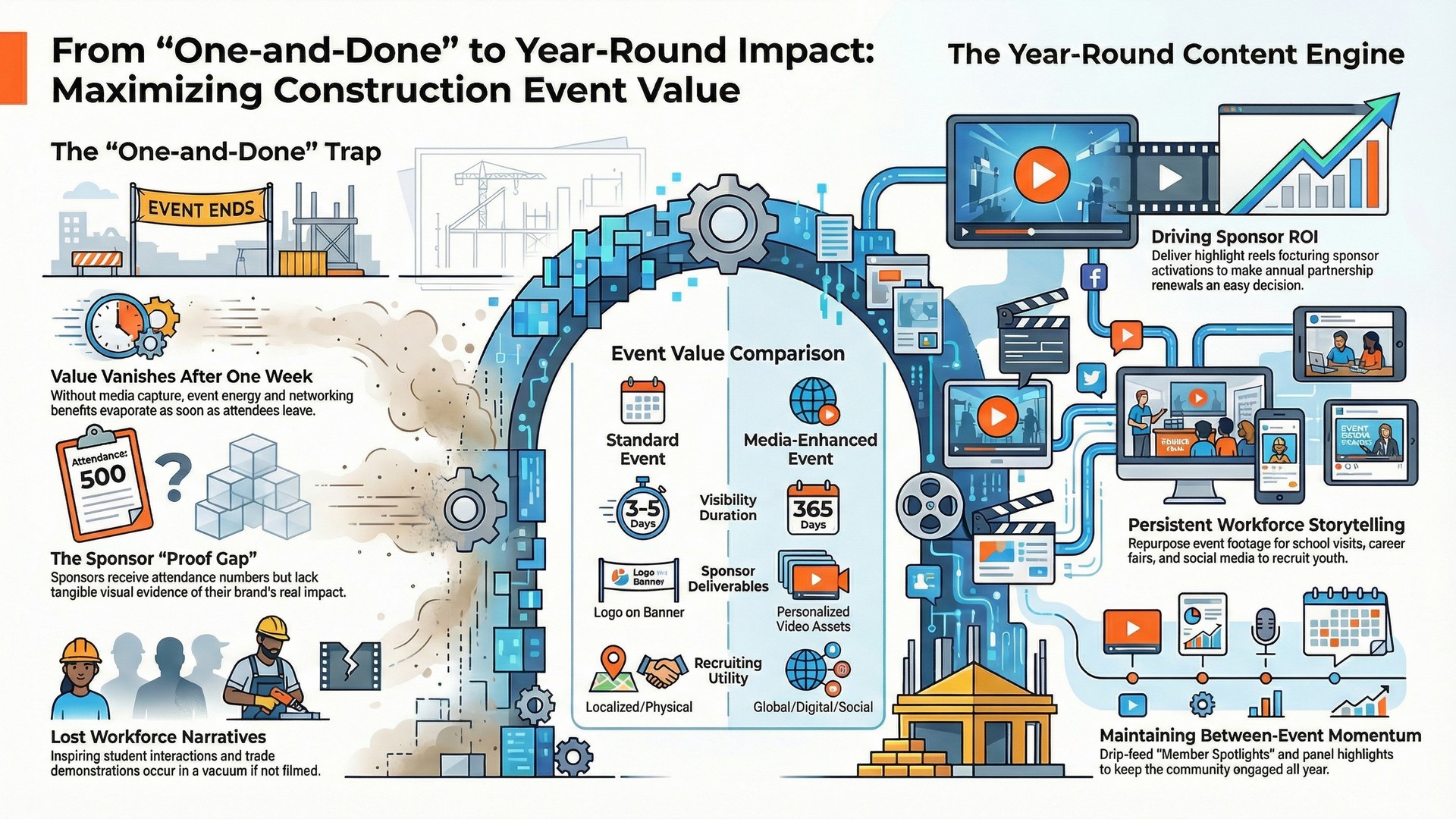 Maximizing Construction Event Value Infographic